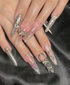 nail đẹp trong suốt