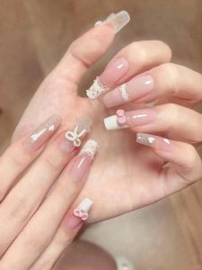 nail valentine nhẹ nhàng