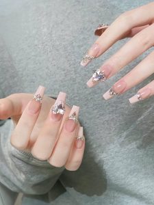 nail vuông dài đẹp