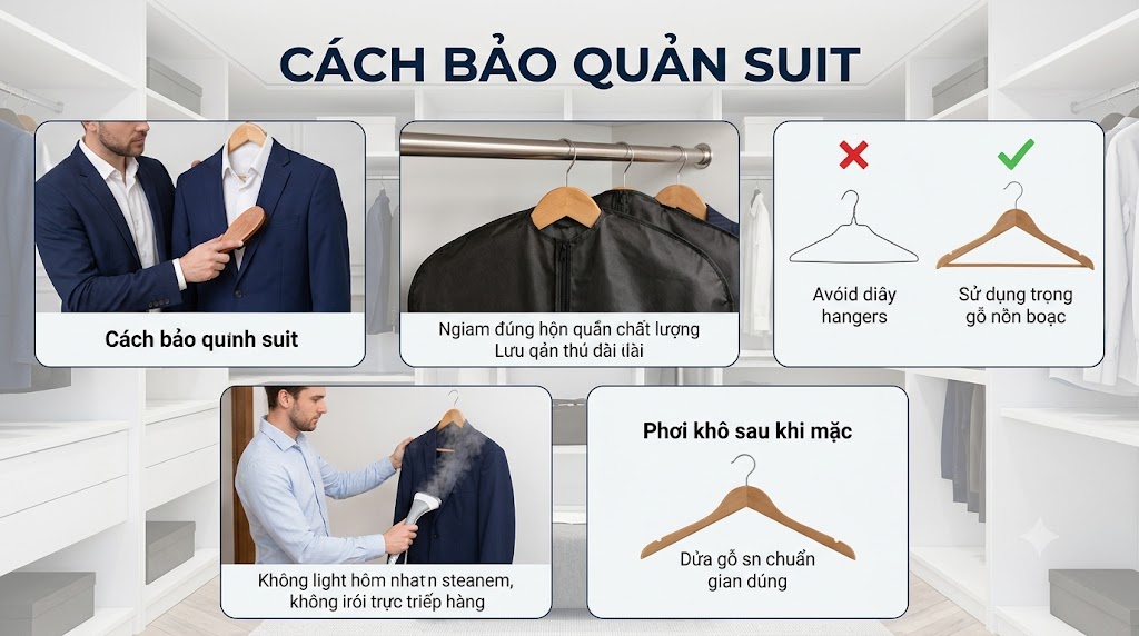 Cách bảo quản suit Cách bảo quản suit