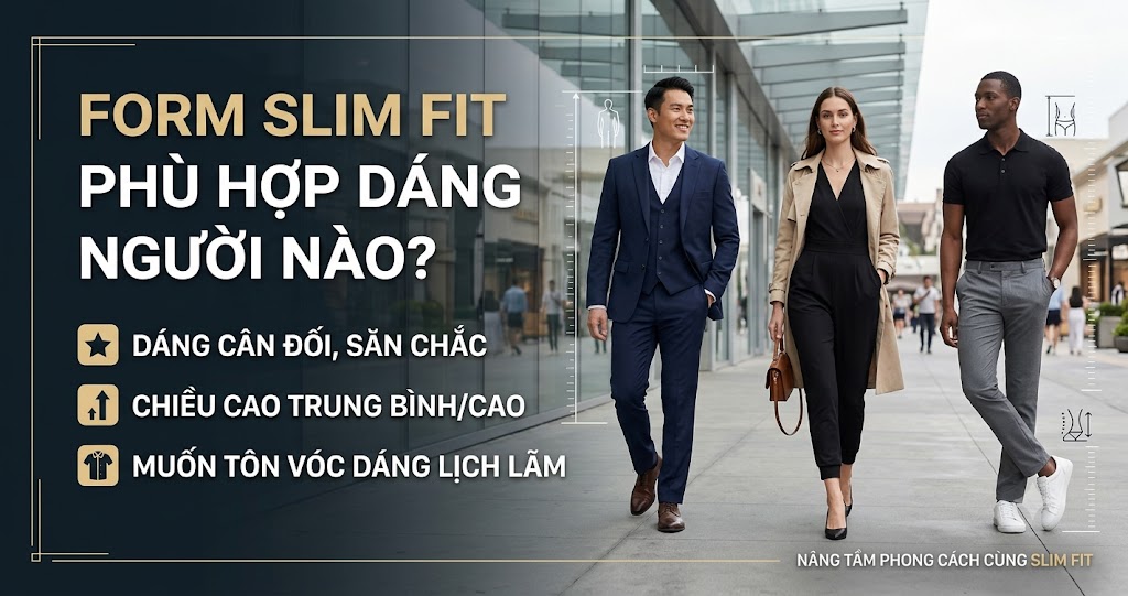 Form Slim Fit phù hợp dáng người nào ?