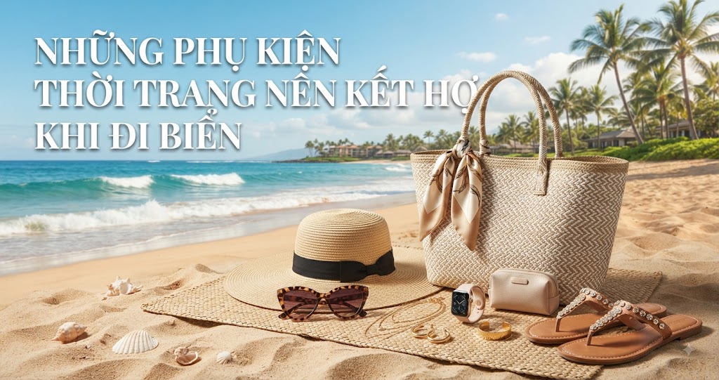Những phụ kiện thời trang nên kết hợp khi đi biển