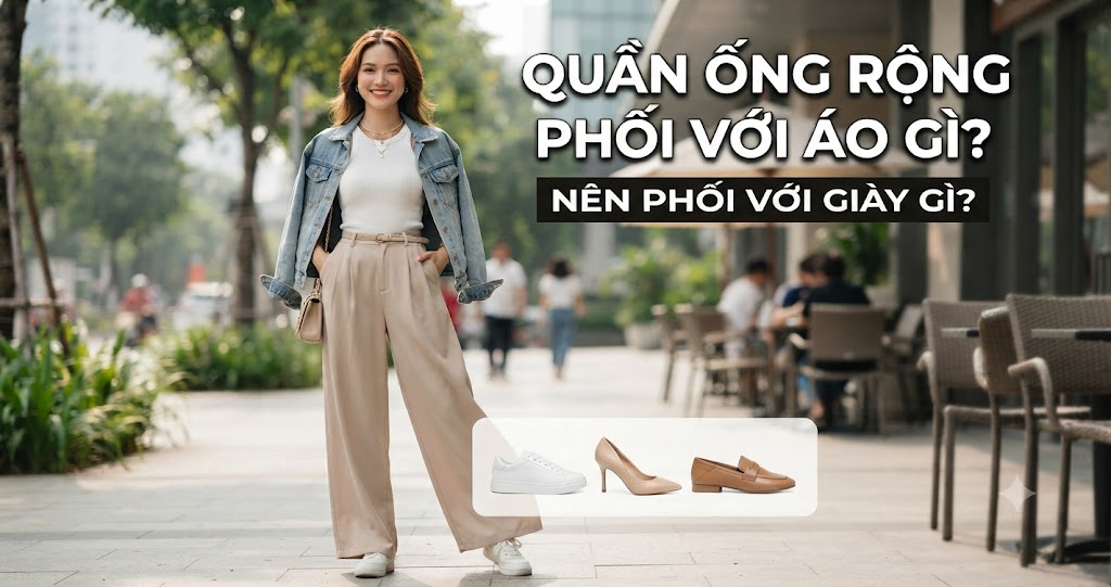 Quần ống rộng nên phối với giày gì? Quần ống rộng nên phối với giày gì?