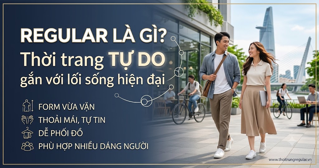 Regular là gì? Thời trang TỰ DO gắn với lối sống hiện đại