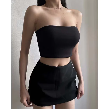 Áo Thun Croptop Phối Viền Ren Cột Nơ Công Chúa Xinh Đẹp - Ảnh 3