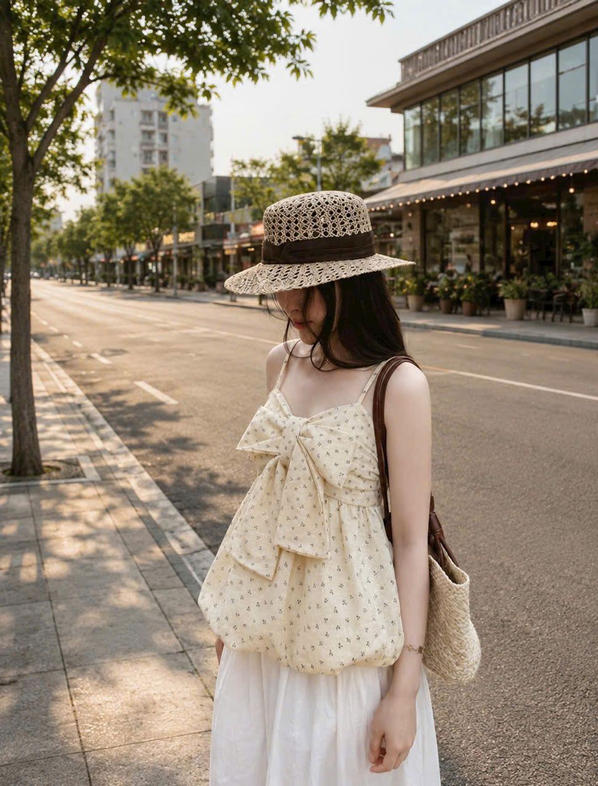 Áo Hoa Nhí Phối Nơ Bản Lớn – Dáng Babydoll Thoải Mái Cho Phái Đẹp 3 Áo Hoa Nhí Phối Nơ Bản Lớn – Dáng Babydoll Thoải Mái Cho Phái Đẹp - Ảnh 3