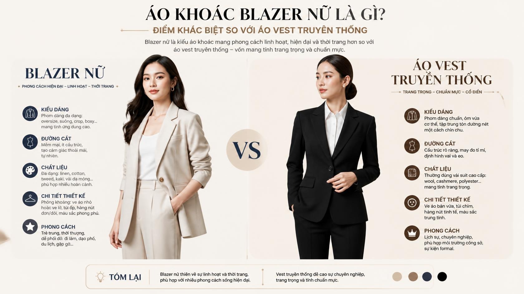 Áo Khoác Blazer Là Gì? Điểm Khác Biệt So Với Áo Vest Truyền Thống