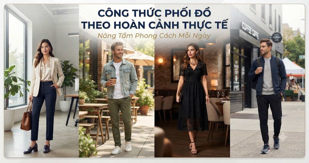 Công Thức Phối Đồ Theo Hoàn Cảnh Thực Tế
