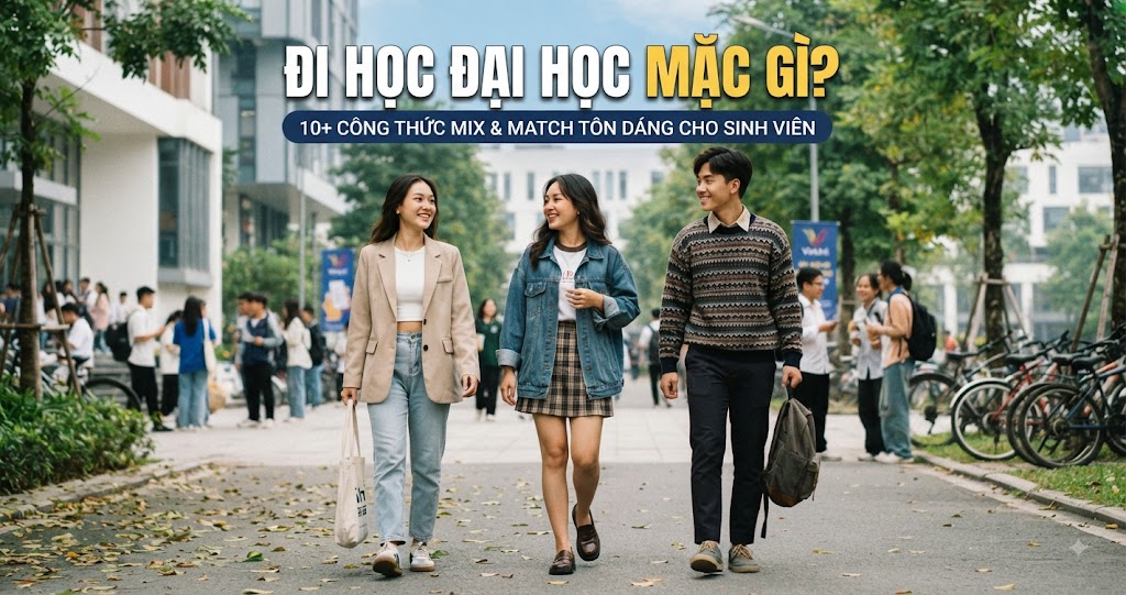 Đi Học Đại Học Mặc Gì10Công Thức Mix & Match Tôn Dáng Cho Sinh Viên