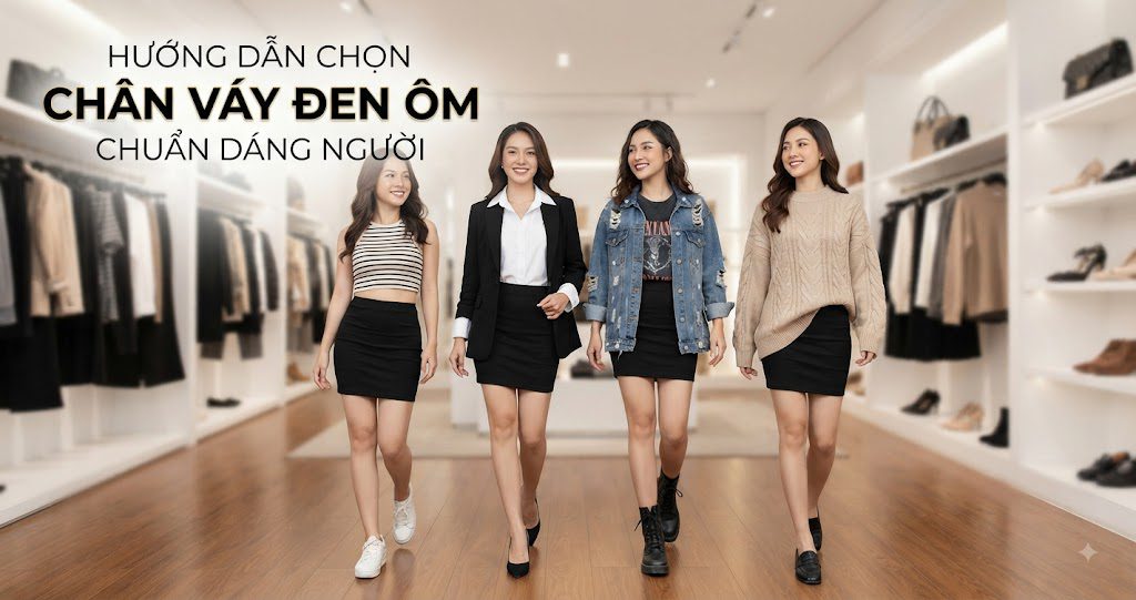 Hướng Dẫn Chọn Chân Váy Đen Ôm Chuẩn Dáng Người Hướng Dẫn Chọn Chân Váy Đen Ôm Chuẩn Dáng Người