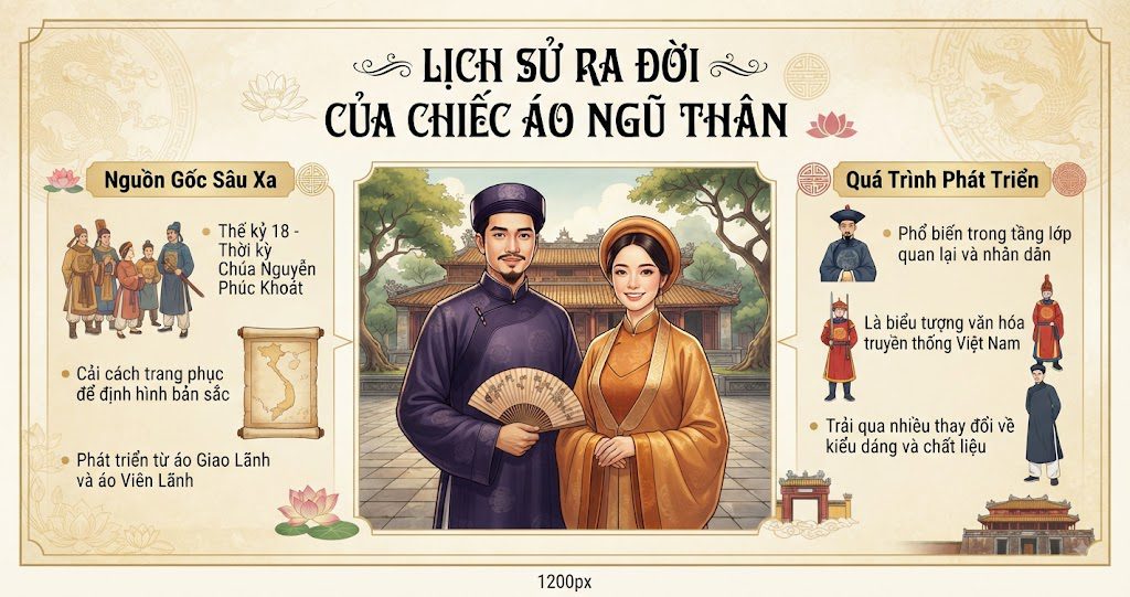 Lịch Sử Ra Đời Của Chiếc Áo Ngũ Thân