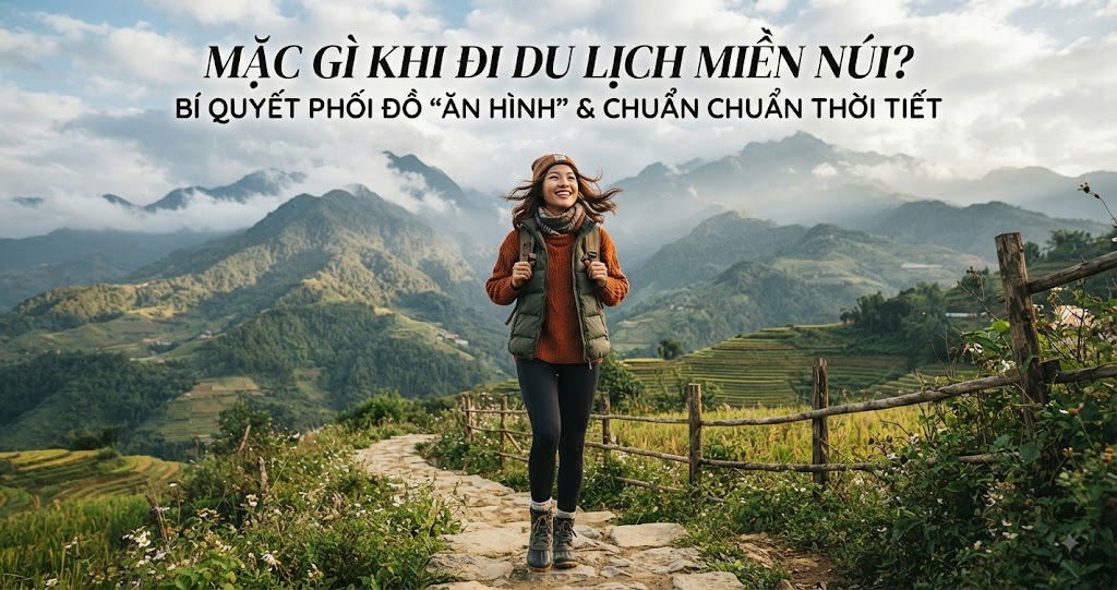 Mặc Gì Khi Đi Du Lịch Miền Núi? Bí Quyết Phối Đồ "Ăn Hình" & Chuẩn Chuẩn Thời Tiết