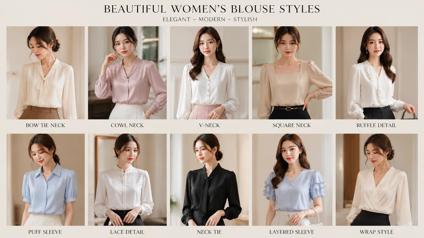 Một số loại áo kiểu tại shop đồ nữ cao HLMD Một số loại áo kiểu tại shop đồ nữ cao HLMD