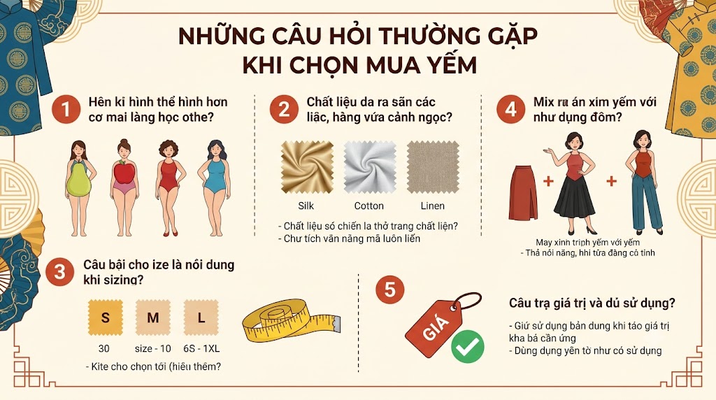 Những câu hỏi thường gặp khi chọn mua yếm Những câu hỏi thường gặp khi chọn mua yếm