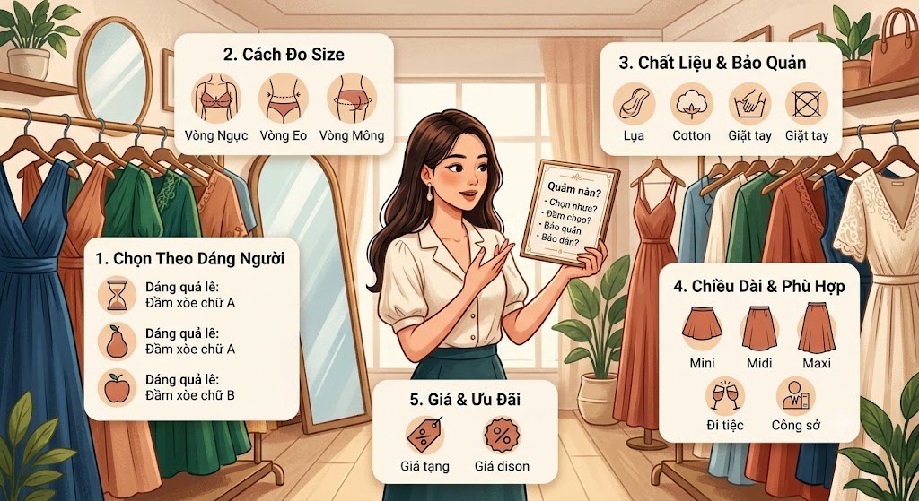 Những câu hỏi thường gặp khi mua đầm váy?