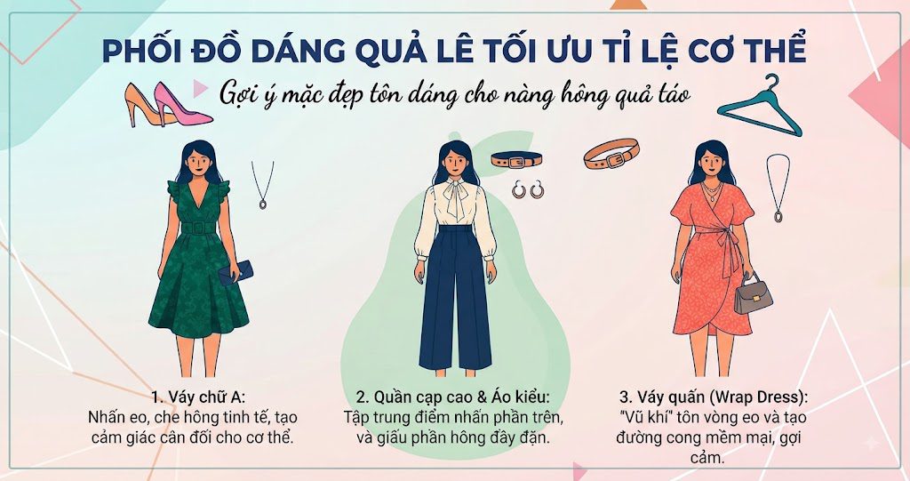 Phối Đồ Dáng Quả Lê Tối Ưu Tỉ Lệ Cơ Thể Phối Đồ Dáng Quả Lê Tối Ưu Tỉ Lệ Cơ Thể
