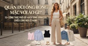 Quần Đũi Ống Rộng Mặc Với Áo Gì? 15+ Công Thức Phối Đồ Hack Dáng Đỉnh Cao Chiều Lòng Mọi Cô Nàng