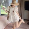 Đầm Babydoll Dễ Thương Chất Cotton Hàn Mềm Mát 6 Set Vay Nu Coc Tay Babydoll De Thuong Chat Cotton Han Mem Mat 115 0