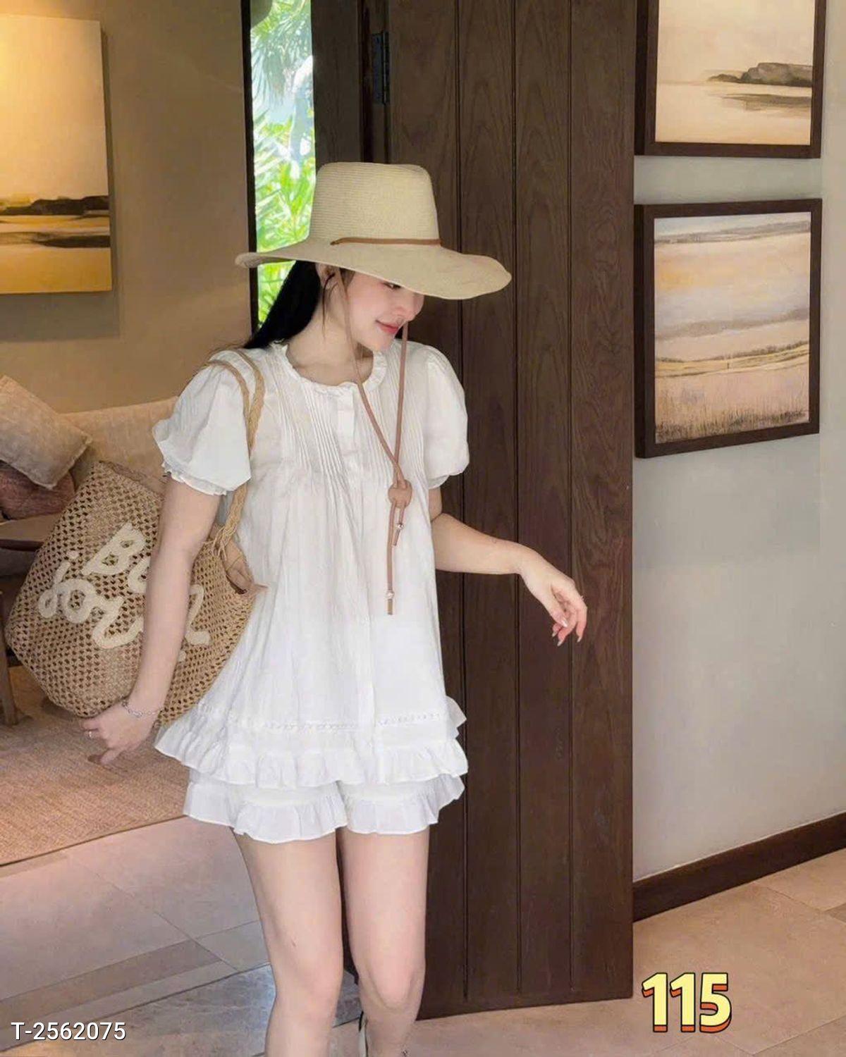 Đầm Babydoll Dễ Thương Chất Cotton Hàn Mềm Mát 4 Đầm Babydoll Dễ Thương Chất Cotton Hàn Mềm Mát - Ảnh 4