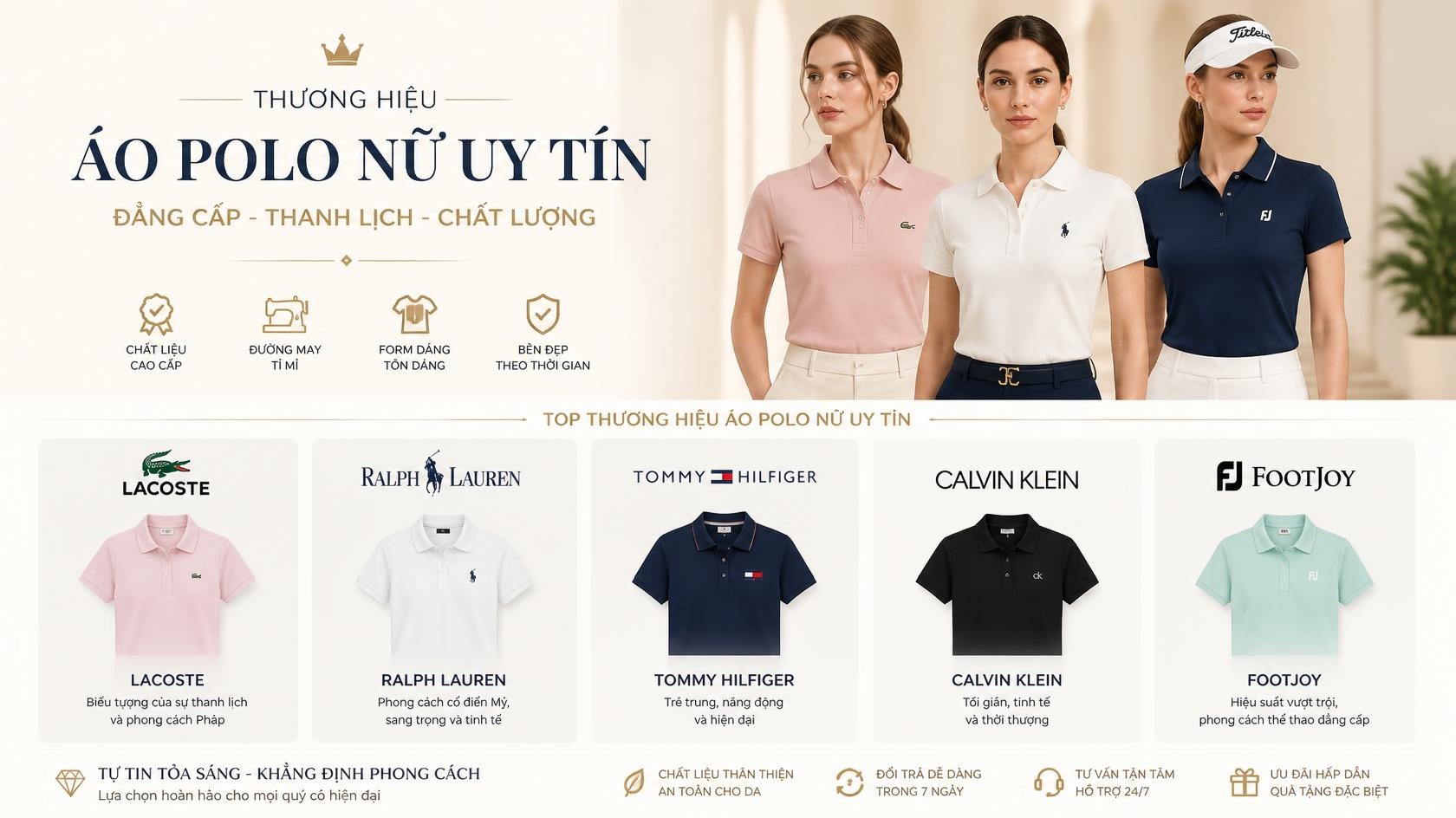 Thương Hiệu Áo Polo Nữ Uy Tín Thương Hiệu Áo Polo Nữ Uy Tín